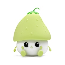 Szypzstore Yaratıcı Ahududu Endişe Gece Lambası Yatak Odası Göz Koruması Uyku Lambası Ses Kontrollü Silikon Pat Lambası Sevimli Doğum Günü Hediyesi Ipe4a8 Açık Yeşil