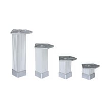 Gürçay Metal Mobilya Ayağı 40*40mm Aluminyum  (4 Adet)