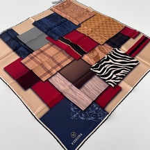 Vissona Twill İpek Eşarp Ipk4901-27340 Çok Renkli