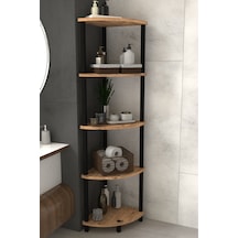 Decoline Banyo Rafı 5 Katlı Moblen Modern Organizer Depolama Ünitesi-atlantik Çam Atlantik Çam