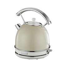 Gem Retro 1.7 Litre Vanilya Krem Rengi Yuvarlak Su Isıtıcısı