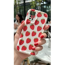 Redmi Note 12 Pro 4g Ve Redmi Note 11 Pro Uyumlu Sevimli Çilek Desenli Lansman Kılıf