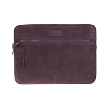 Burgundy Still Hakiki Süet Deri 13-14 İnç Macbook Uyumlu/laptop Kılıfı Bordo
