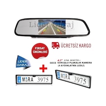 Kameralı Park Sensörü 4.3''Ekran+Plakalık Kamera