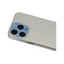 Apple İphone 13 Pro Max Rainbow Kamera Lens Koruma Cam - Mavi Belirtilmemiş