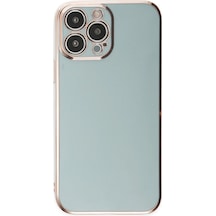 Gld-spt- Newface Apple Uyumlu iPhone 15 Pro Max Kılıf Volet Silikon - Açık Yeşil