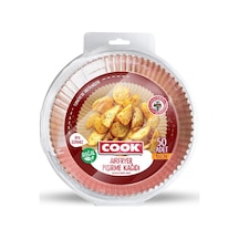 Cook Airfryer Pişirme Kağıdı, Standart Boy, 16 Cm, 50 Adet