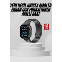 Akıllı Saat Arama Konuşma Gps Ve Nfc Özelliği 3 Kordonlu Amoled E