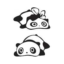 Yan Ayna Panda Araç Sticker Yapıştırma