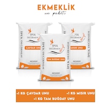 İpek Değirmen 3 Kg Yöresel Ekmeklik Katkısız Un Paketi