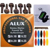 Alux 0.18 Kısa Sap Bağlama Teli 5'Li Ekonomik Set