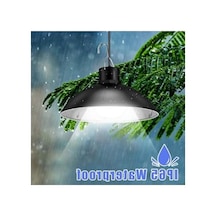 Güneş Enerjili Kumandalı Çift Başlıklı Sarkıt Lamba, Kısılabilir Aydınlatma 01G Taba