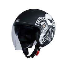 Origine Alpha Fearless Açık Motosiklet Kaskı-8245 Mat Siyah