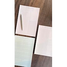 Fark Tanıtım 3'lü Masaüstü Planlayıcı Set Günlük Planlayıcı, Haftalık Planlayıcı, Aylık Planlayıcı Çok Renkli