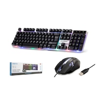 Hadron H837q Gaming Klavye Mouse Seti Led 1000 Dpı Siyah Optik