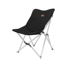 Panipal Alüminyum, Katlanabilir Kamp ve Piknik Sandalyesi, Omuz Askılı Taşıma Çantasıyla - Siyah