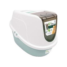 M-pets Eco Tima Large Sea Green Kapalı Kedi Tuvaleti
