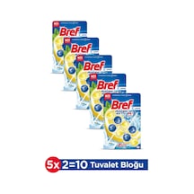 Bref WC Power Aktiv Duopack Katı Tuvalet Bloğu Limon 5 x 2'li Paket