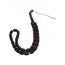 Kapsül Kesim Doğal Kaya Damla Kehribar Tesbih 33lük 10,5x7,30mm 14,30 Gram