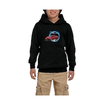 Zepplin Giyim Asphalt 9 Legends 3D Car Siyah Çocuk Kapşonlu Sweatshirt