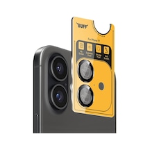 İphone 17 İle Uyumlu Metal 9h Kamera Lens Koruyucu Siyah