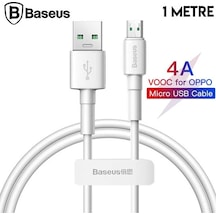 Baseus Mini White Micro Usb 4a Oppo Vıvo Dash Usb Şarj Kablosu 1metre- 5775 Mh-hs6310-8504