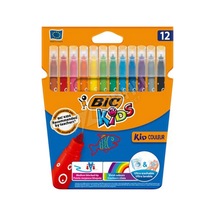 3 Adet Bic 9202937 Kio Couleur Keçeli Kalem 12'li Çok Renkli