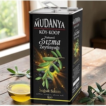 Mudanya Natürel Soğuk Sıkım Sızma 5l 4800gr Zeytinyağı