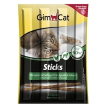 Gimcat Tahılsız Kuzu Etli ve Tavuklu Sticks Kedi Ödül Çubukları 4 x 5 G