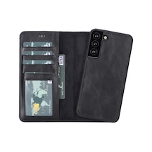 Samsung Galaxy S22 Plus Uyumlu Deri Cüzdanlı Kılıf Mwwn Rst1 091 Sıyah