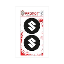 Damla Logo Sticker Suzuki Motosiklet Kabartmalı 5x5cm 02 Nötr