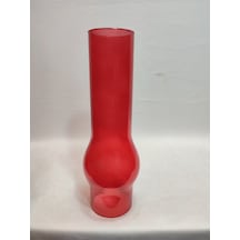 Avize Lamba Camı.tam Kırmızı Renkte.alt Çap:7.00cm-h:25.00cm Kırmızı