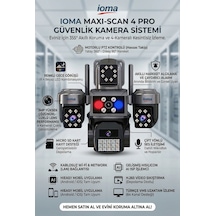 4 Kameralı Wifi - Maxı Scan Pro - Çakarlı - 64 Kanal Vms Kablosuz Kamera