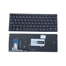 Asus İle Uyumlu Zenbook Ux330ca-fb105t, Ux330ua-fc065t Notebook Klavye Işıklı Siyah Tr