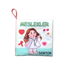 Tox Meslekler Sessiz Kumaş Kitap T112 - Bez Kitap , Eğitici Oyuncak , Yumuşak Ve Hışırtılı