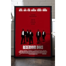 Rezervuar Köpekleri Siyah Ahşap Çerçeveli Poster, Film Duvar Tablosu