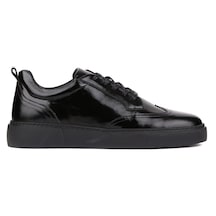 Shoetyle - Siyah Rugan Deri Bağcıklı Erkek Günlük Ayakkabı 250-1125-756-siyah