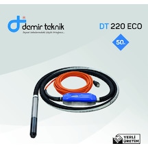 Demir Teknik DT 220 Eco Kendinden Konvertörlü 50 MM Beton Vibratörü