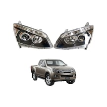 Isuzu D-max Sağ Sol Ön Far Takımı Mercekli 2012-2016