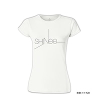 Shinee - Logo Beyaz Kadın Tshirt 001