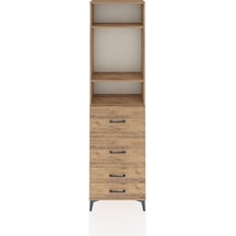 Arges Dolap 3 Raflı 4 Çekmeceli 60x30x221 Çam-çam Atlas Çam