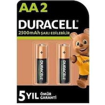 Duracell 2500mah Aa Ni-mh Şarjlı Kalem Pil 2li Blister