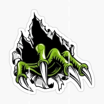 Canavar Pençe Araba Oto Sticker Yapıştırma 19 Cm A