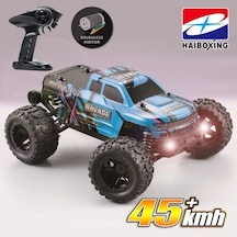 Haıboxıng RC 1/16 Ravage 45+ KM/H Sürat Uzaktan Kumandalı RC Model Araba RTR Elektrikli 4WD Brushless Fırçasız Offroad Truck Mavi