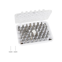 Dekorasyon Ağız Seti Paslanmaz Çelik 52 Kafalı Dekorasyon Ağız Aleti Dönüştürücü