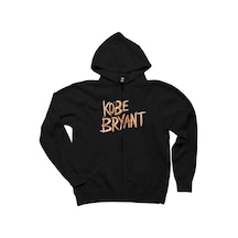 Kobe Bryant Siyah Fermuarlı Kapşonlu Siyah
