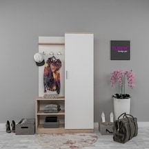 Home Jolly Tek Bloklu Portmanto Mdf Beyaz