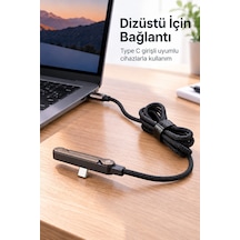 Örgü Şarj Kablosu Entegre Katlanabilir Telefon Destekli Standart