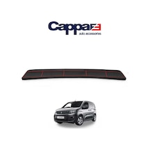 Cappafe Peugeot Partner Arka Tampon Eşiği Koruma Mat Siyah Abs