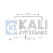 Kale Klıma Radyatoru Peugeot 206 1.4 1.6 2.0 1.4hdı 98-03 Vidalı Klr-200abc020